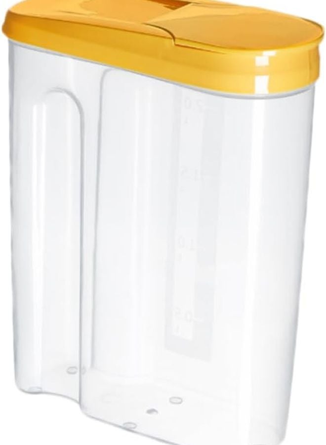 Yellow Plastic Sealed Canisters for Rice Flour Sugar Tea Storage Nut Containers - Image 1